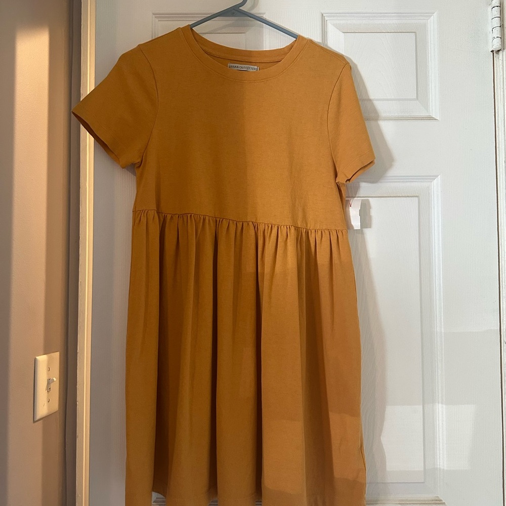 Urban Outfitters Yellow Short Sleeve Sundress